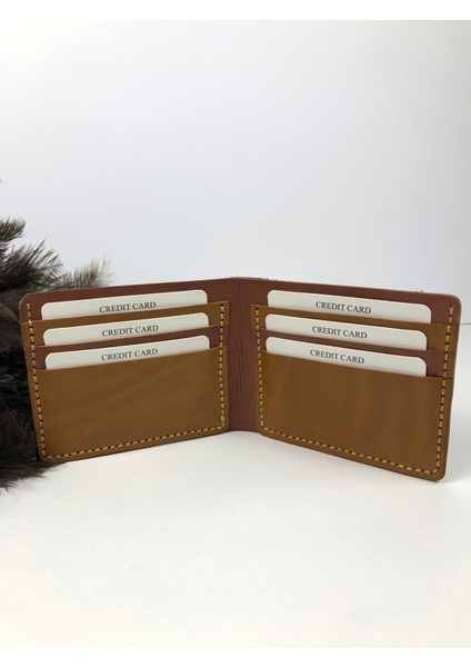 Deri Erkek Cüzdan Kahverengi - Bordo Renk indirimleri