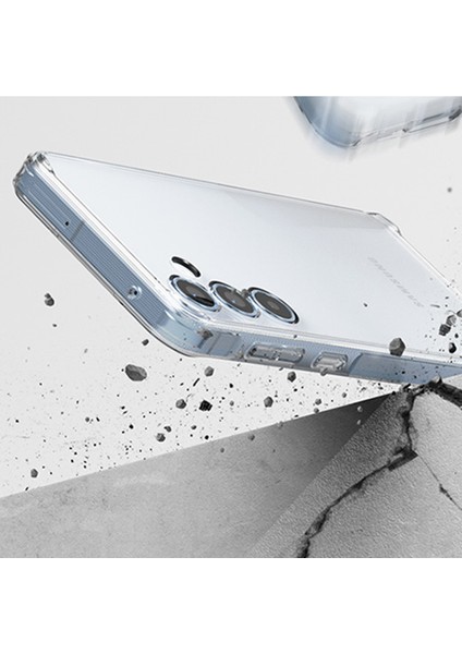 Galaxy A55 Kılıf Şeffaf 3D Kamera Korumalı Slim Fit Tasarım Esnek Renksiz Silikon Kapak