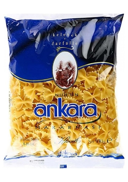 Nuhun Ankara Kelebek Makarna 500 Gr. (2'li)