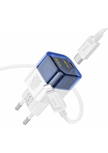 C131A Platinum PD30W+QC3.0 Girişli Hızlı Şarj Başlığı ve Type-C To iPhone Lightning Kablo