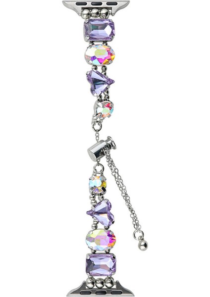 Watch 42MM KRD-115 Renkli Taş Tasarımlı Kordon