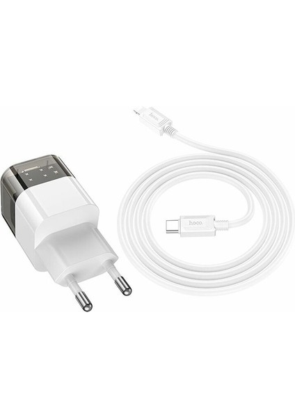 C131A Platinum PD30W+QC3.0 Girişli Hızlı Şarj Başlığı ve Type-C To iPhone Lightning Kablo