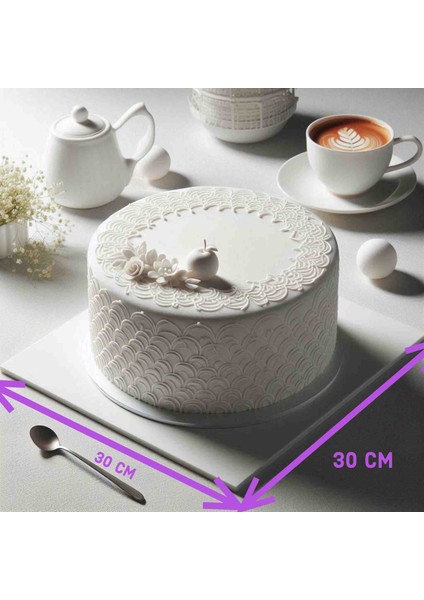 Pasta Altlığı 30x30 cm MDF Beyaz Kaplamalı modelleri