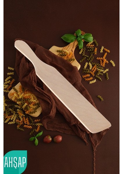 Ahşap Bisleç Çevirgeç Doğal Gürgen Ağacı 720582