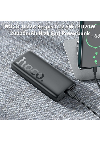 J122A Respect 22.5W+PD20W 20000MAH Hızlı Şarj Powerbank