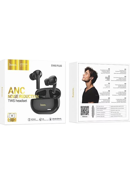 EW60 Plus Tws Bluetooth 5.3 Kablosuz Stereo Kulakiçi Kulaklık