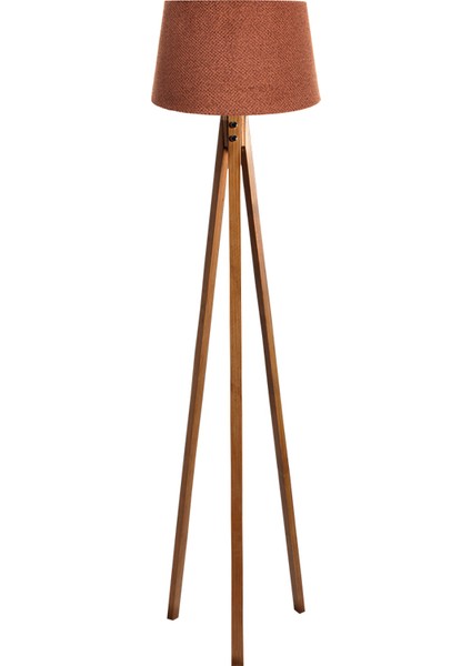 Düz 3 Ayak Tripod Lambader Taba