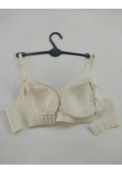 Lazer Kesim Balensiz Süngeri Çıkabilen Agraflı Ekru Sütyen - 1241 modelleri