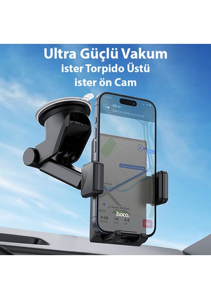 H49 Torpido Üstü Vantuzlu Araç İçi Telefon Tutucu