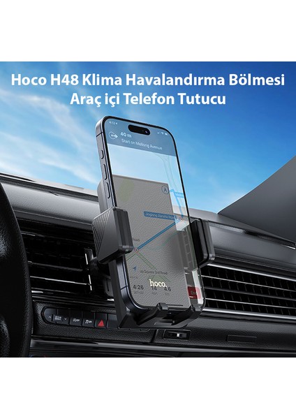 H48 Klima Havalandırma Bölmesi Araç İçi Telefon Tutucu