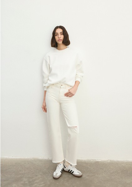 Barcelona Kolej Beyaz Jean Pantolon 101047-86438 fiyatları