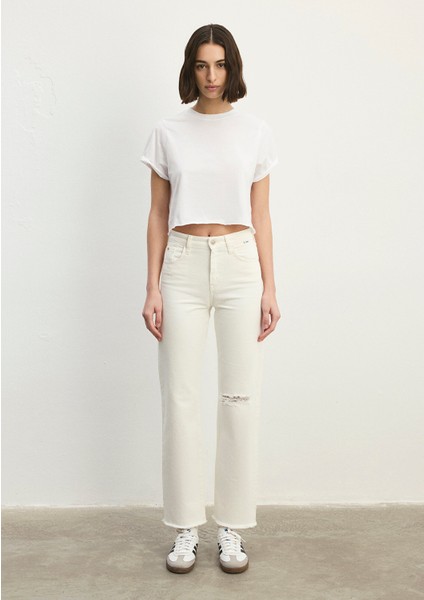 Barcelona Kolej Beyaz Jean Pantolon 101047-86438 modelleri