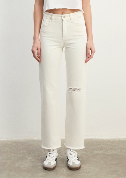 Barcelona Kolej Beyaz Jean Pantolon 101047-86438 fırsatları