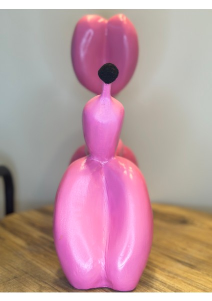 Iki Cadı Tasarım, Pembe Balon Köpek Ev Ofis Dekoratif Obje Biblo 20 x 17 fiyatları