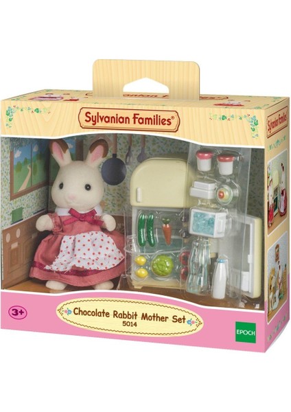 5014 Sylvanian Families, Çikolata Kulaklı Tavşan Anne ve Buzdolabı, +3 Yaş