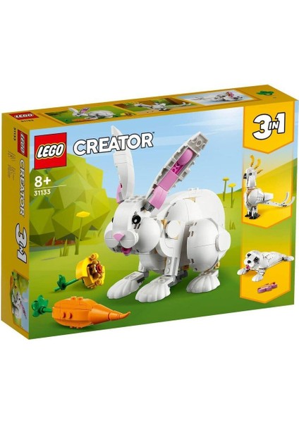 31133 LEGO Creator 3in1 Beyaz Tavşan 258 Parça +8 Yaş