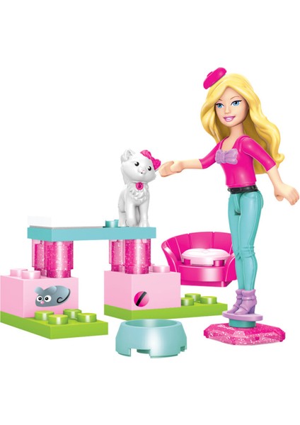 Mega Bloks Barbie Kedi Yavrusu Bakıcısı Oyun Seti