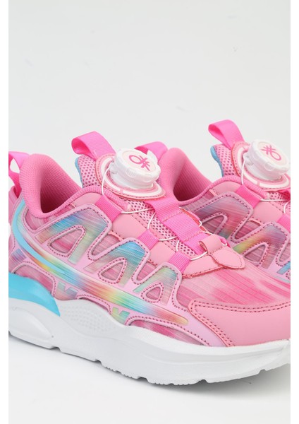 Benetton® Ithal Pembe Çocuk Bağcık Mekanizmalı Spor Ayakkabı BNI-10254