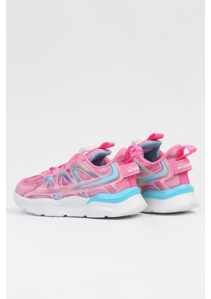Benetton® Ithal Pembe Çocuk Bağcık Mekanizmalı Spor Ayakkabı BNI-10254