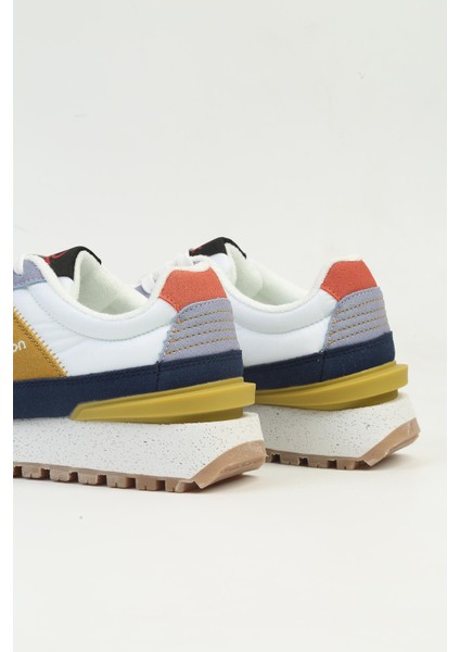 Benetton® | Ithal Kadın Lila Sarı Spor Ayakkabı BNI-10070 fırsatları