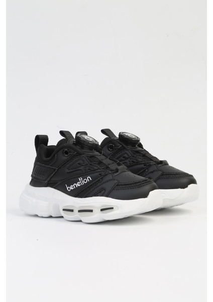 Benetton® Ithal Siyah Çocuk Bağcık Mekanizmalı Spor Ayakkabı BNI-10255 fiyatları