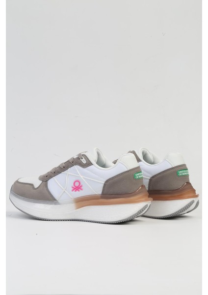 Benetton® Ithal Beyaz Gri Kadın Spor Ayakkabı BNI-10044 modelleri
