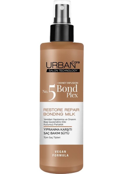 Care No.5 Bond Plex Yıpranma Karşıtı Saç Bakım Sütü 200 Ml- Vegan Alithestereo