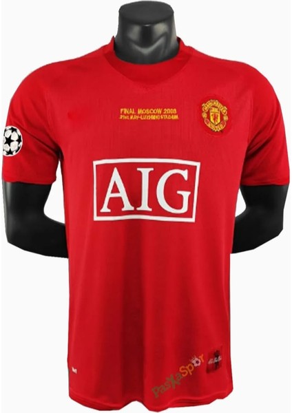 Manchester United 2008 Sezonu Cristiano Ronaldo Kısa Kol Nostalji Forması