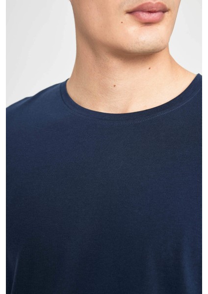 Regular Fit Bisiklet Yaka Kısa Kollu Basic Düz Tişört T5014AZ24SP