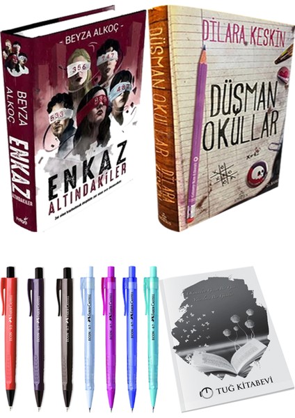 Enkaz Altındakiler 1 - Düşman Okullar 1 + Kalem + Not Defteri