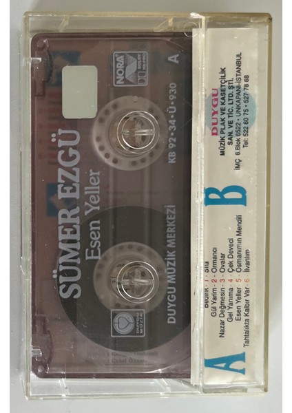 Sümer Ezgü Esen Yeller Kaset (Orjnal Dönem Baskı Kaset) fiyatları