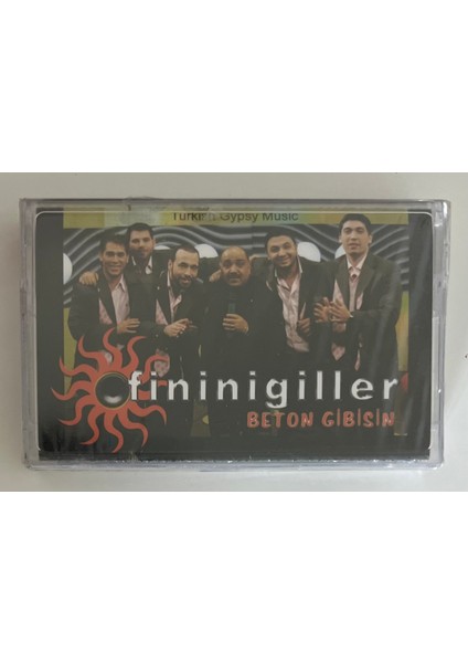 Finingiller Beton Gibisin Kaset (Jelatininde Sıfır Orjnal Dönem Baskı Kaset)