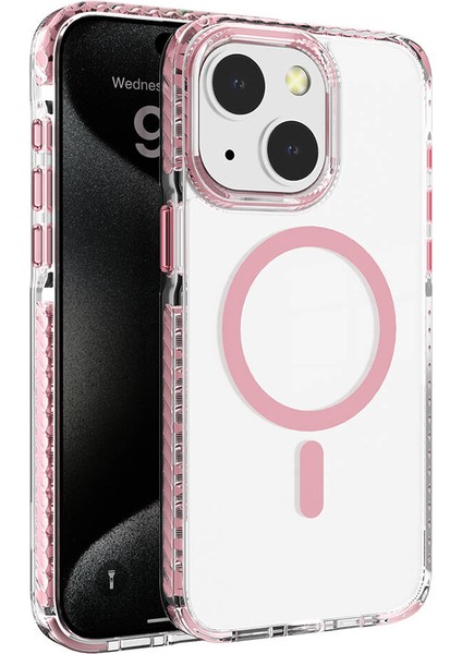 iPhone 15 Kılıf Magsafe Özellikli Renkli Bumper Nana Kapak