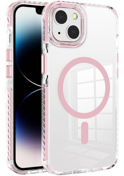 iPhone 14 Kılıf Magsafe Özellikli Renkli Bumper Nana Kapak