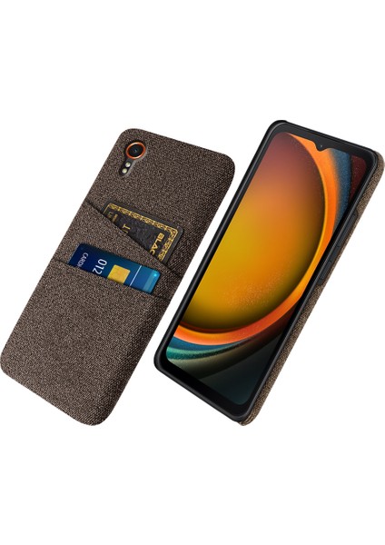 Samsung Galaxy Xcover 7 Kumaş Dokusu Darbeye Dayanıklı Kapak (Yurt Dışından)