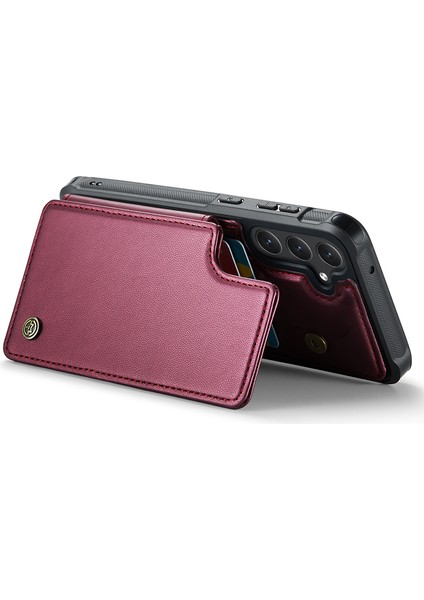 Samsung Galaxy S23 Fe Litchi Doku Rfıd Engelleme Kickstand Cover (Yurt Dışından) modelleri