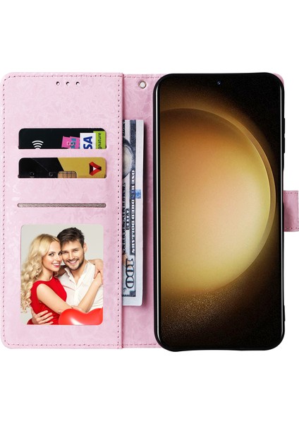 Samsung Galaxy S24 Plus Rfıd Engelleme Lake Çiçekli Deri Telefon Kapağı (Yurt Dışından) fiyatları