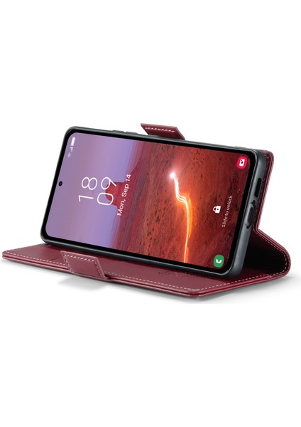 Samsung Galaxy A55 5g Manyetik Telefon Kılıfı Rfıd Engelleme Folyosu Stand Kapağı (Yurt Dışından)