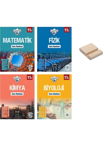 Okyanus Yayınları 11. Sınıf Iceberg Matematik Fizik Kimya ve Biyoloji Soru Bankası 4lü Set