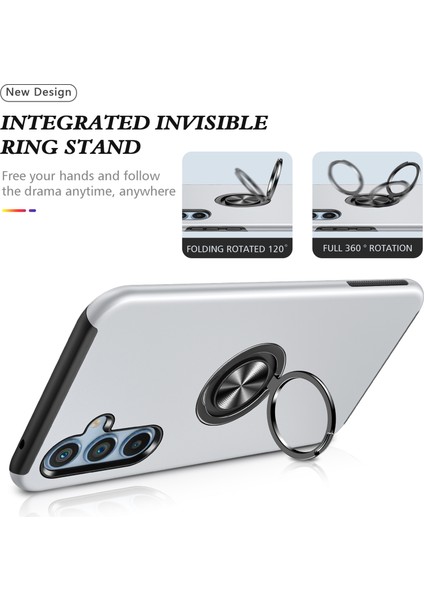 Samsung Galaxy A55 5g Slim-Fit Pc+Tpu Telefon Kılıfı ve Kickstand (Yurt Dışından)
