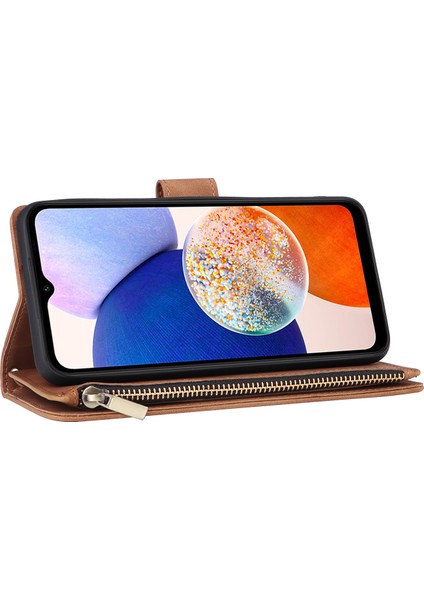 Samsung Galaxy A24 4g Pu Deri Kart Yuvaları Fermuarlı Telefon Kapağı (Yurt Dışından) indirimleri