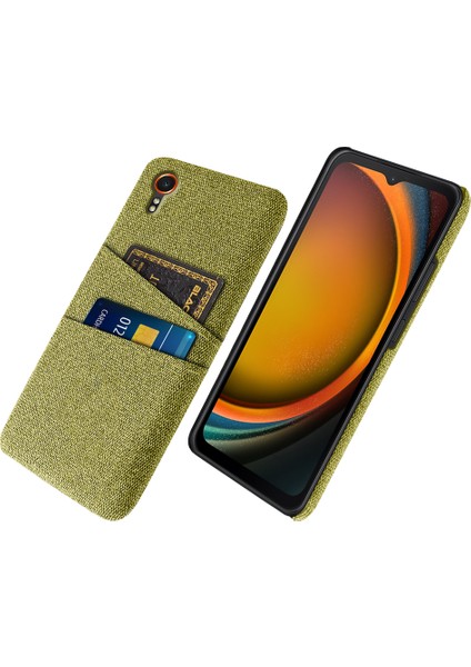 Samsung Galaxy Xcover 7 Kumaş Dokusu Darbeye Dayanıklı Kapak (Yurt Dışından)