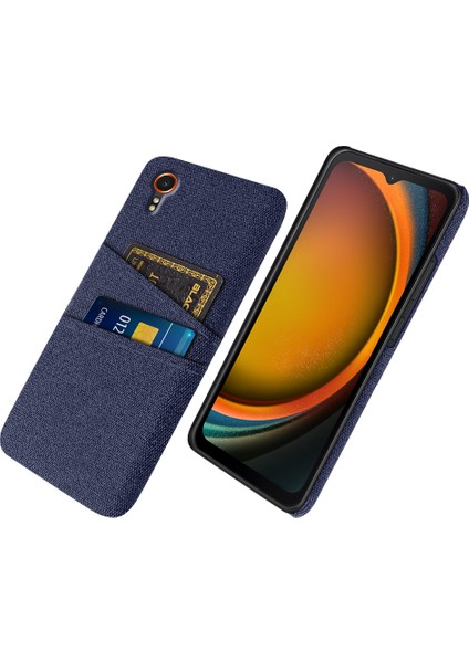 Samsung Galaxy Xcover 7 Kumaş Dokusu Darbeye Dayanıklı Kapak (Yurt Dışından)