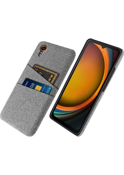 Samsung Galaxy Xcover 7 Kumaş Dokusu Darbeye Dayanıklı Kapak (Yurt Dışından)