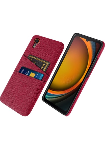 Samsung Galaxy Xcover 7 Kumaş Dokusu Darbeye Dayanıklı Kapak (Yurt Dışından)