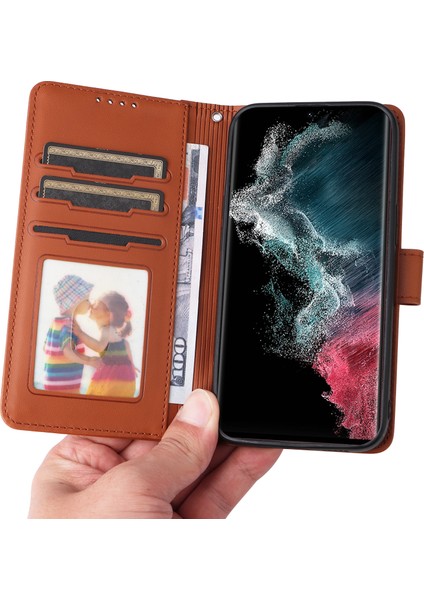 Samsung Galaxy S22 Ultra 5g Deri Darbeye Dayanıklı Kabuk (Yurt Dışından)