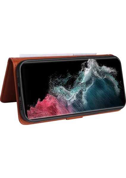 Samsung Galaxy S22 Ultra 5g Deri Darbeye Dayanıklı Kabuk (Yurt Dışından)