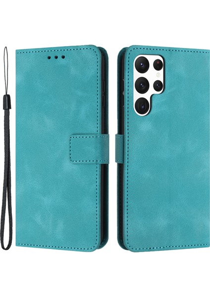 Samsung Galaxy S23 Ultra Cüzdan Pu Deri Cilt Dokunmatik Duygu Telefon Kapağı (Yurt Dışından)