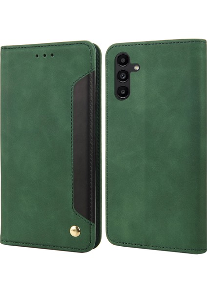 Samsung Galaxy A15 5g Flip Stand Deri Cilt Dokunmatik Telefon Kılıfı (Yurt Dışından)