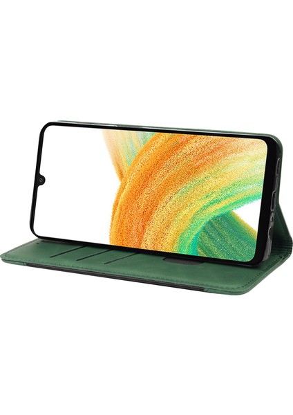 Samsung Galaxy A15 5g Flip Stand Deri Cilt Dokunmatik Telefon Kılıfı (Yurt Dışından)